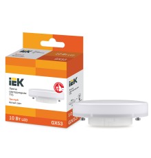 Iek LLE-T80-10-230-30-GX53 Лампа светодиодная ECO T75 таблетка 10Вт 230В 3000К GX53 IEK
