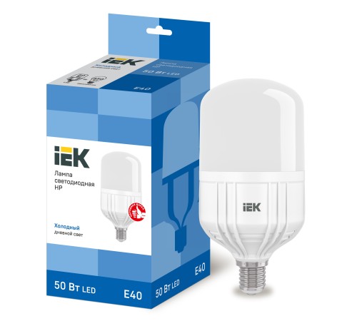 Iek LLE-HP-50-230-65-E40 Лампа светодиодная HP 50Вт 230В 6500К E40 Iek LLE-HP-50-230-65-E40 Лампа светодиодная HP 50Вт 230В 6500К E40