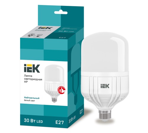 Iek LLE-HP-30-230-40-E27 Лампа светодиодная HP 30Вт 230В 4000К E27 Iek LLE-HP-30-230-40-E27 Лампа светодиодная HP 30Вт 230В 4000К E27