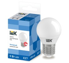 Iek LLE-G45-9-230-65-E27 Лампа светодиодная ECO G45 шар 9Вт 230В 6500К E27