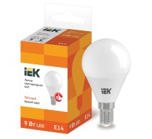 Iek LLE-G45-9-230-30-E14 Лампа светодиодная ECO G45 шар 9Вт 230В 3000К E14