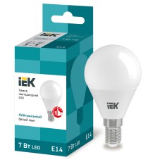 Iek LLE-G45-7-230-40-E14 Лампа светодиодная ECO G45 шар 7Вт 230В 4000К E14 IEK