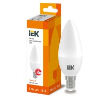 Iek LLE-C35-7-230-30-E14 Лампа светодиодная ECO C35 свеча 7Вт 230В 3000К E14 IEK
