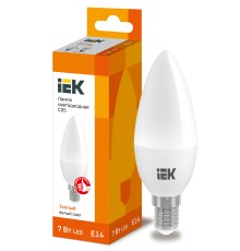 Iek LLE-C35-7-230-30-E14 Лампа светодиодная ECO C35 свеча 7Вт 230В 3000К E14 IEK