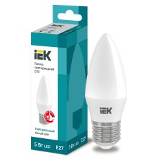 Iek LLE-C35-5-230-40-E27 Лампа светодиодная ECO C35 свеча 5Вт 230В 4000К E27 IEK