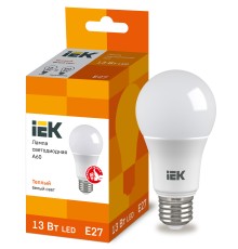 Iek LLE-A60-13-230-30-E27 Лампа светодиодная ECO A60 шар 13Вт 230В 3000К E27 IEK