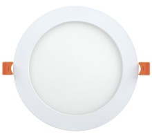 Iek LDVO0-1608-1-18-6500-K01 Светильник ДВО 1608 белый круг LED 18Вт 6500К IP20 {алюм. корпус, диам 225 мм}
