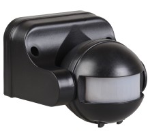 Iek LDD10-009-1100-002 Датчик движения ДД 009 черный, макс. нагрузка 1100Вт, угол обзора 180град., дальность 12м, IP44, ИЭК