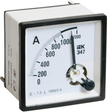 Iek IPA10-6-2000-E Амперметр Э47 2000/5А кл. точн. 1,5 72х72мм
