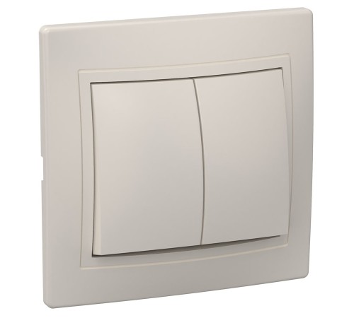 Iek EVK20-K33-10-DM ВС10-2-0-ККм Выключатель 2кл 10А КВАРТА (кремовый) Iek EVK20-K33-10-DM ВС10-2-0-ККм Выключатель 2кл 10А КВАРТА (кремовый)