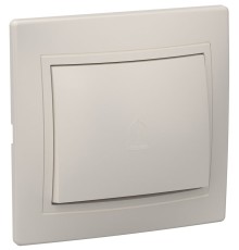 Iek EVK12-K33-10-DM ВСп10-1-0-ККм Выключатель 1кл проход. 10А КВАРТА (кремовый)