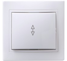 Iek EVK12-K01-10-DM ВСп10-1-0-КБ Выключатель 1кл проход. 10А КВАРТА (белый)