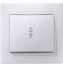 Iek EVK12-K01-10-DM ВСп10-1-0-КБ Выключатель 1кл проход. 10А КВАРТА (белый)