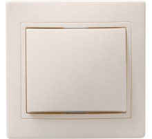 Iek EVK10-K33-10-DM ВС10-1-0-ККм Выключатель 1кл 10А КВАРТА (кремовый)