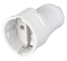 Iek ERP10-16-01-K01 РПп10-01-Ст Розетка разборная прямая с з/к 16А белая