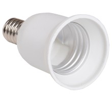 Iek EPR21-01-01-K01 ПР14-27-К02 Переходник пластик, Е14-Е27, белый, индивидуальный пакет, IEK
