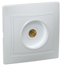 Iek EAK10-K01-DM РТВ10-КБ Розетка 1местн. телевиз. КВАРТА (белый)