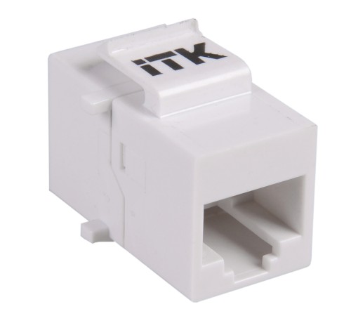 Проходной адаптер кат.5E UTP, RJ45-RJ45, тип Keystone Jack ITK CS7-1C5EU