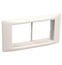 Iek (CKK-40D-RSU4-060-K01) Рамка и суппорт для К.К. "Праймер" на 4 модуля, 60 мм белый