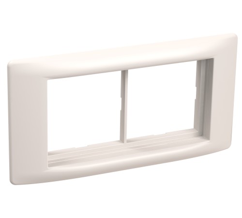 Iek (CKK-40D-RSU4-060-K01) Рамка и суппорт для К.К. "Праймер" на 4 модуля, 60 мм белый