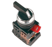 Переключатель АLСLR-22 черный 3 полож. I-O-II 1з+1р IEK IEK BSW10-ALCLR-3-K02