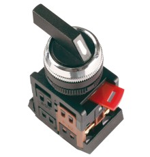 Переключатель АLСLR-22 черный 3 полож. I-O-II 1з+1р IEK IEK BSW10-ALCLR-3-K02