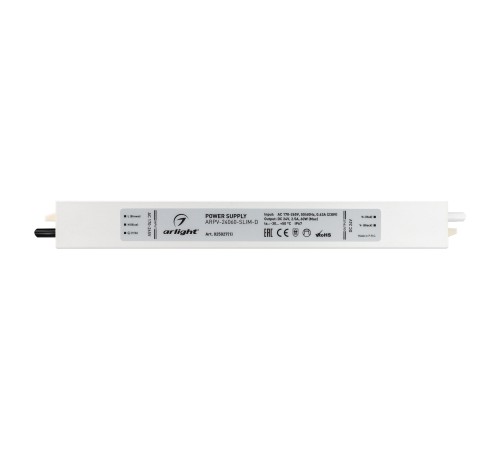 Блок питания ARPV-24060-SLIM-D (24V, 2.5A, 60W) (ARL, IP67 Металл, 3 года)