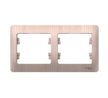 GLOSSA 2-постовая рамка, горизонтальная, сосна