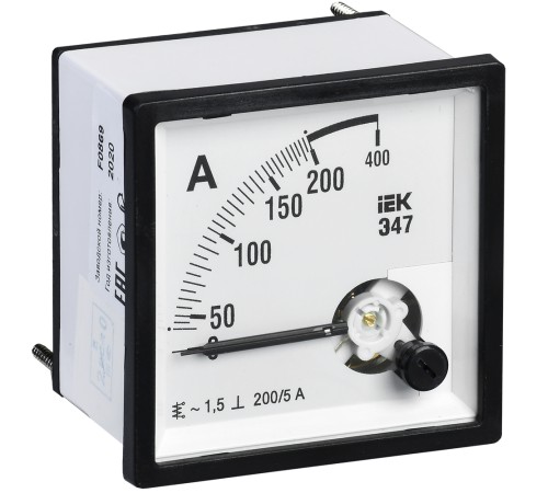 Iek IPA10-6-0200-E Амперметр Э47 200/5А кл. точн. 1,5 72х72мм Iek IPA10-6-0200-E Амперметр Э47 200/5А кл. точн. 1,5 72х72мм