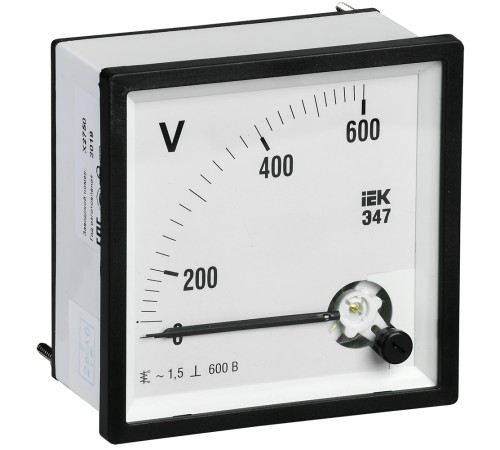 Iek IPV10-6-0600-E Вольтметр Э47 600В кл. точн. 1,5 72х72мм