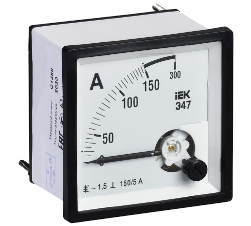 Iek IPA10-6-0150-E Амперметр Э47 150/5А кл. точн. 1,5 72х72мм Iek IPA10-6-0150-E Амперметр Э47 150/5А кл. точн. 1,5 72х72мм
