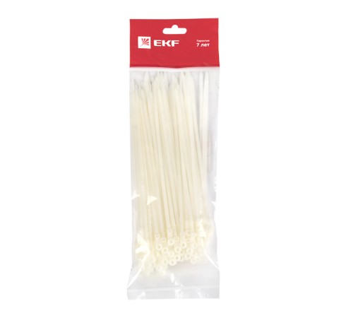 EKF plc-c-o-3.6x200 Хомут нейлоновый с отверстием для крепления (3,6х200) (100шт.) EKF PROxima