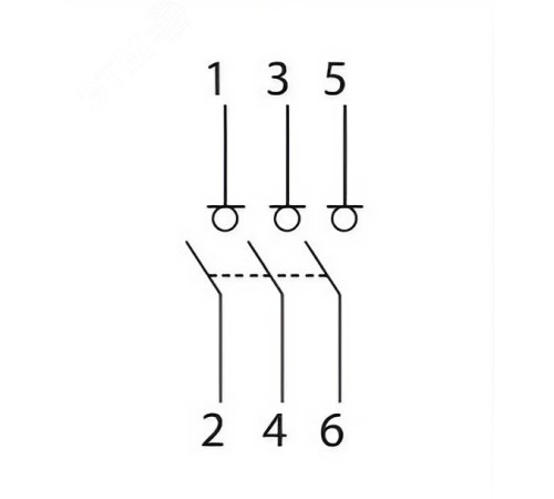 Выключатель нагрузки трёхполюсный 63A MSD-3P63
