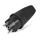 Вилка прямая c/з каучук 16А 250В IP44 (еврослот)