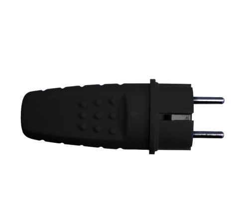 Вилка прямая c/з каучук 16А 250В IP44 (еврослот)