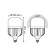 Лампа светодиодная LED 95 Вт 8800 лм 4100К AC180-240В E40 цилиндр Т160 нейтральный PROMO Elementary Gauss