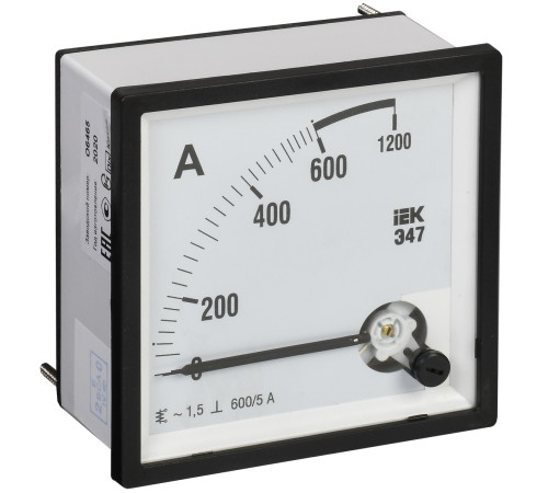 Iek IPA10-6-0600-E Амперметр Э47 600/5А кл. точн. 1,5 72х72мм Iek IPA10-6-0600-E Амперметр Э47 600/5А кл. точн. 1,5 72х72мм