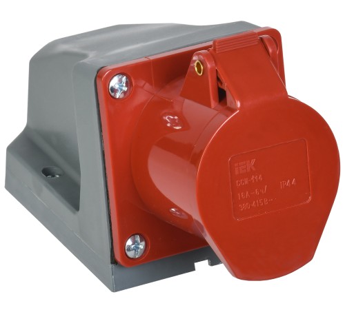 Iek PSR12-016-4 Розетка 114 стационарная 3Р+РЕ 16А 380В IP44 ИЭК Iek PSR12-016-4 Розетка 114 стационарная 3Р+РЕ 16А 380В IP44 ИЭК