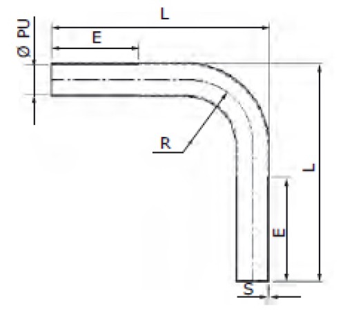 Dkc 6013-25L Поворот на 90° оцинкованный, д.25мм