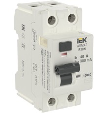 ARMAT ВДТ R10N 2P 40А 300мА тип AC IEK IEK AR-R10N-2-040C300