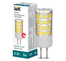 Iek LLE-CORN-5-230-40-G4 Лампа LED CORN капсула 5Вт 230В 4000К керамика G4