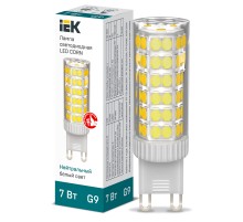 Iek LLE-CORN-7-230-40-G9 Лампа LED CORN капсула 7Вт 230В 4000К керамика G9