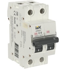 IEK AR-M06N-2-C006 ARMAT Авт. выкл. M06N 2P C 6А