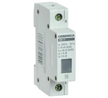 Ограничитель имп. перенапр. ОПС1-C 1Р 10/40кА 230В GENERICA IEK MOP20-1-C-G