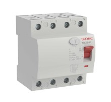 Выключатель дифференциального тока 4п 80A 100мА MDL100-4P3-80-AC АС