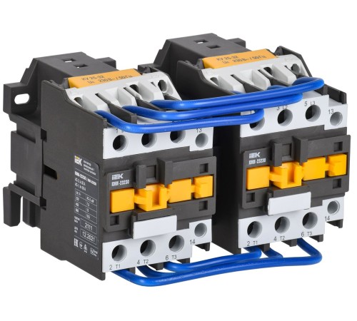 Контактор КМИ-23230 реверс 32А 230В/АС3 2НО IEK