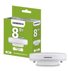 IEK LL-T80-08-230-40-GX53-G Лампа LED T80 таблетка 8Вт 230В 4000К GX53 GENERICA