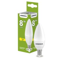 IEK LL-C35-08-230-30-E14-G Лампа LED C35 свеча 8Вт 230В 3000К E14 GENERICA