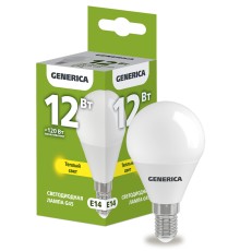 IEK LL-G45-12-230-30-E14-G Лампа LED G45 шар 12Вт 230В 3000К E14 GENERICA