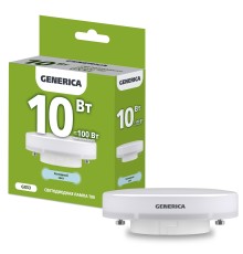 IEK LL-T80-10-230-65-GX53-G Лампа LED T80 таблетка 10Вт 230В 6500К GX53 GENERICA
